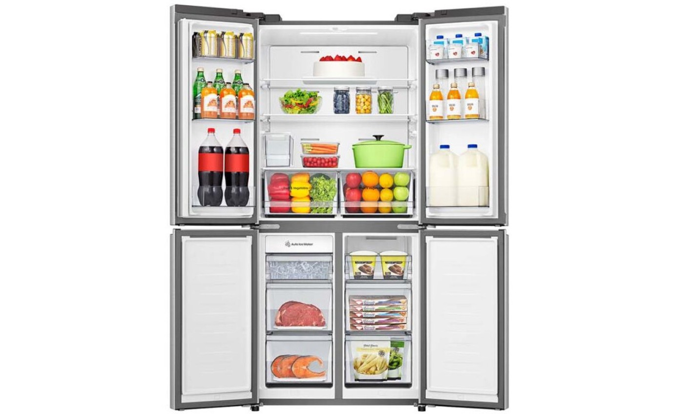 Hisense 483L PureFlat Slim French Door Fridge (Silver) HRCD483TSW