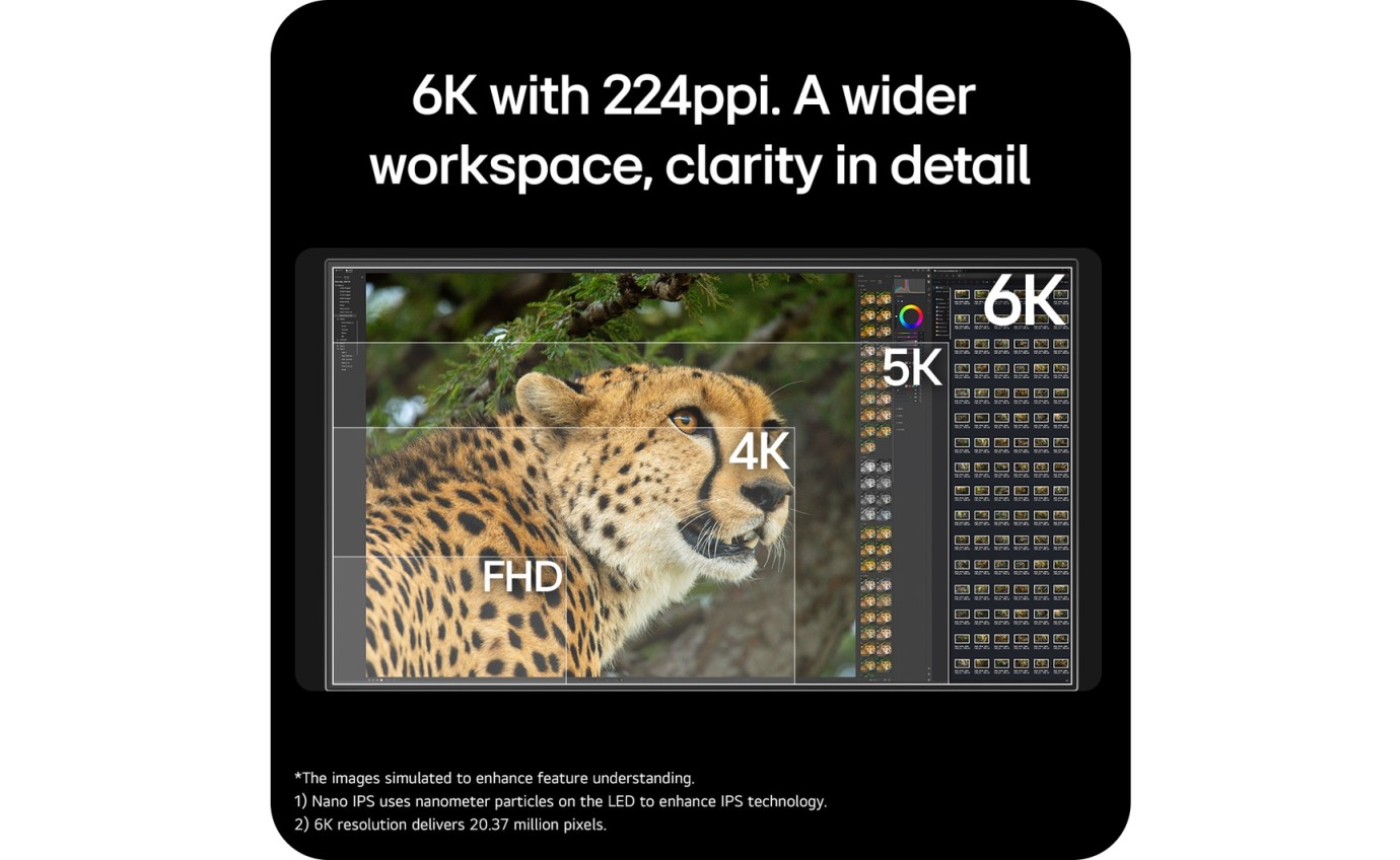 LG UltraFine&trade; evo 32-inch Nano IPS Black 6K Monitor with Thunderbolt&trade; 5 32U990ASAAU