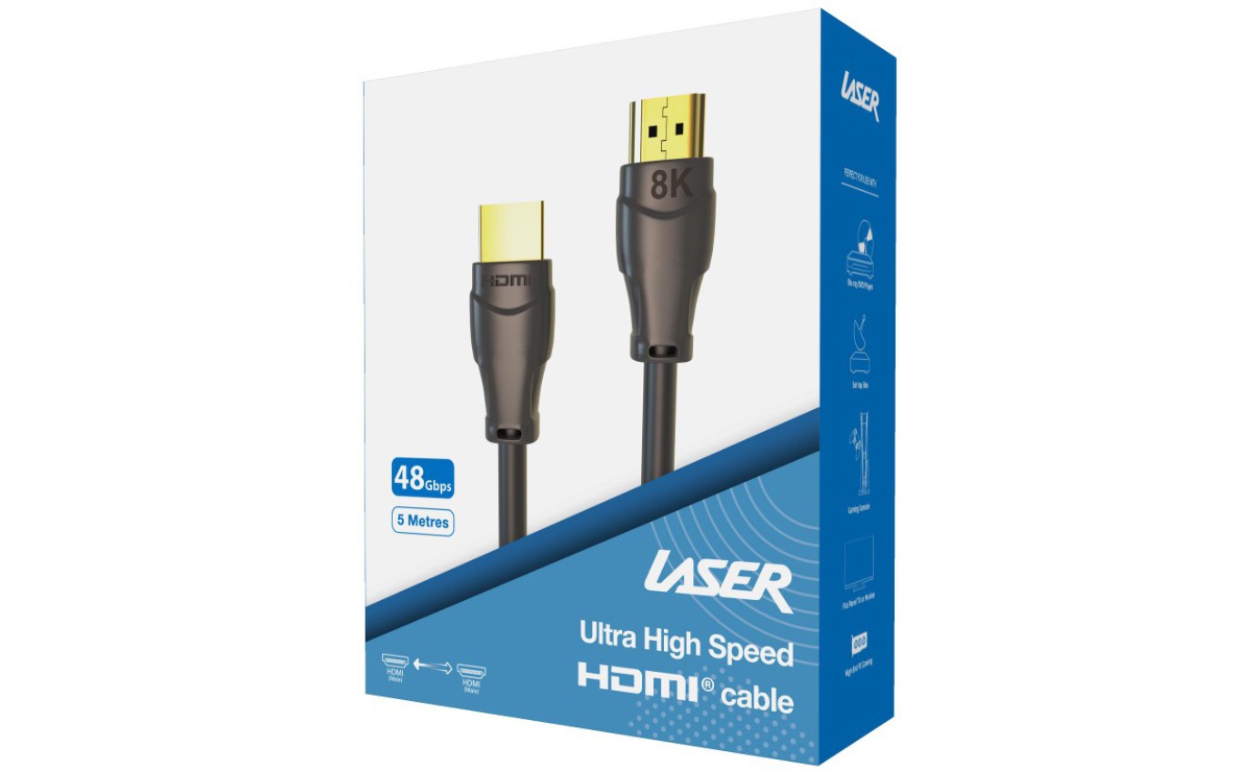 Laser 8K Gold HDMI 2.1 Cable 5m CBHDMI58K