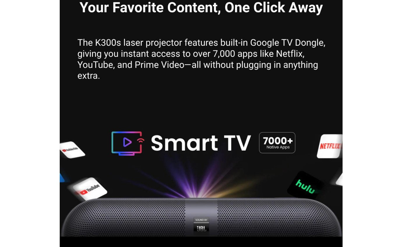 Yaber K300s UST Projector CCK02260