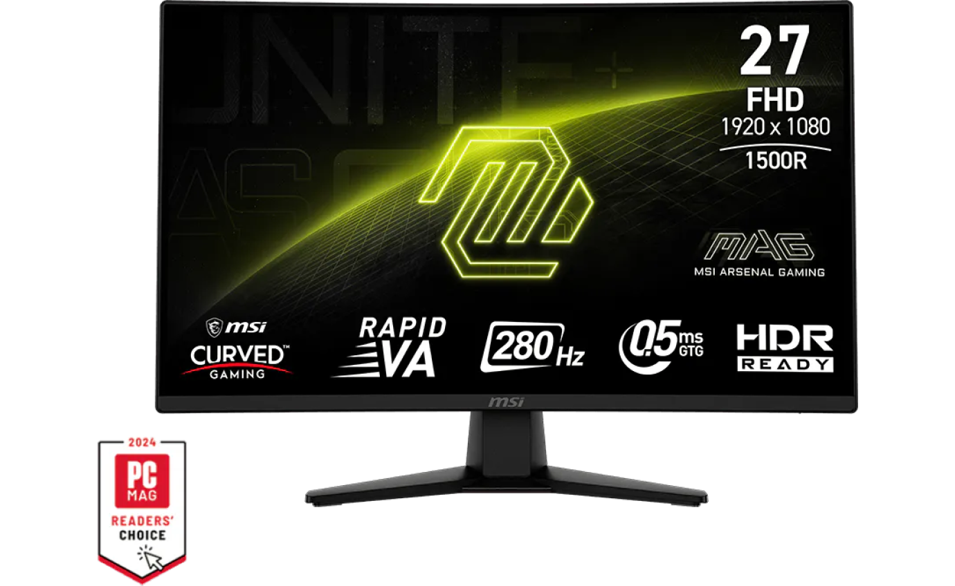 MSI 27 inch MAG 274CXF FHD 280Hz Rapid VA Curved Gaming Monitor 274CXF