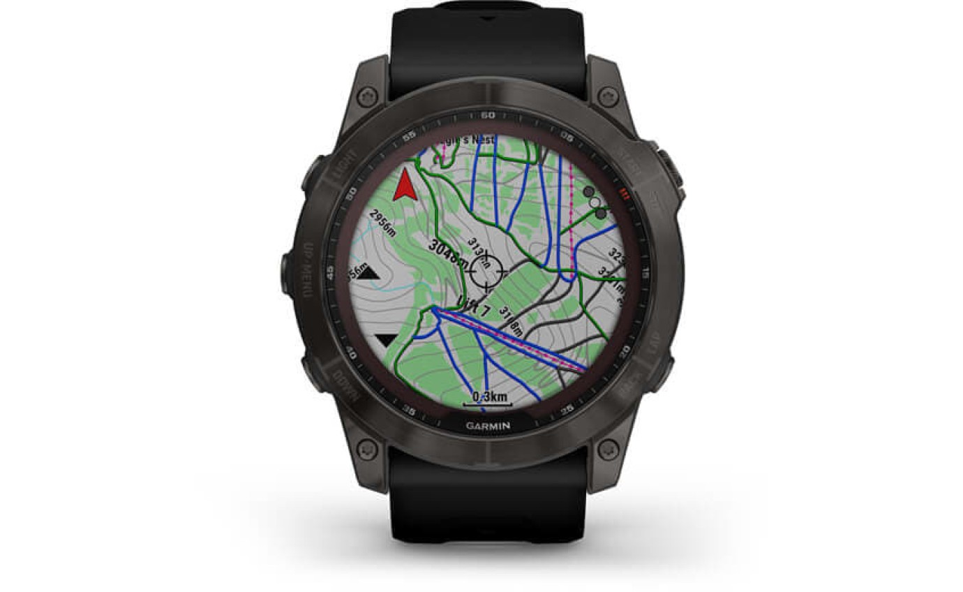 Garmin fenix&reg; 7X Sapphire Solar Edition Smartwatch (Carbon Grey/Black) 0100254112