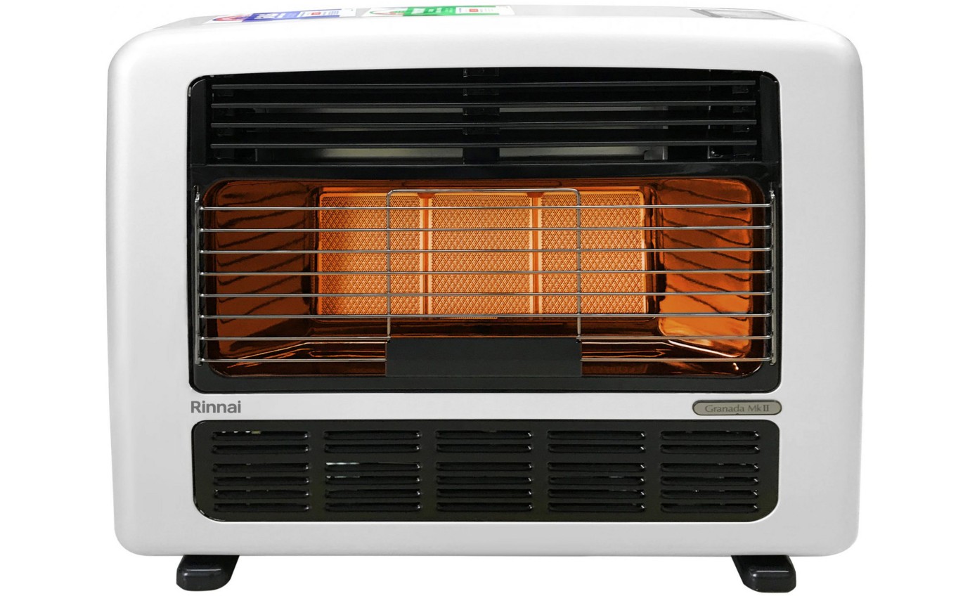 Rinnai 25MJ Granada 252 NG Radiant Convector Gas Heater (White) 252WN2