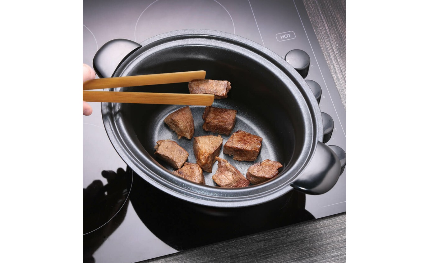 Russell Hobbs Searing Slow Cooker 6L (Matte Black) RHSC650BLK