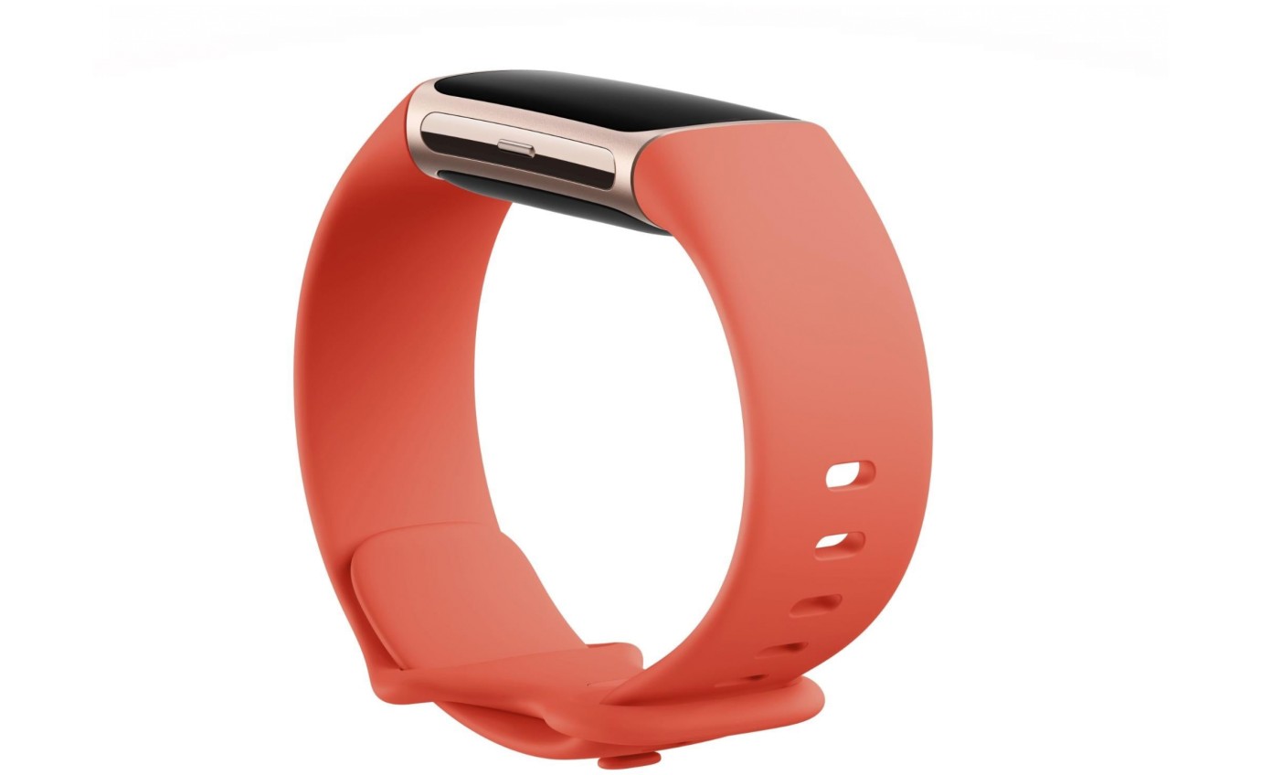 Fitbit Charge 6 Fitness Tracker (Coral/Champagne Gold Aluminium) GA05184AP