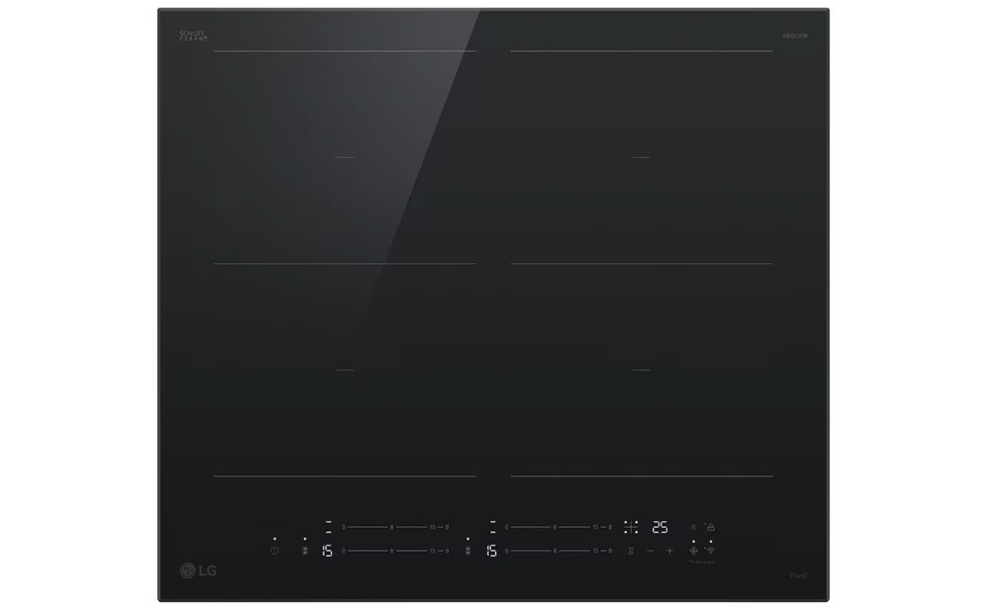 LG 60cm 4 Zone Induction Cooktop BCI607B4BG