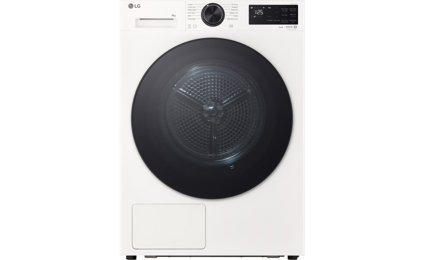 LG 8kg Heat Pump Dryer (White) DXH308W