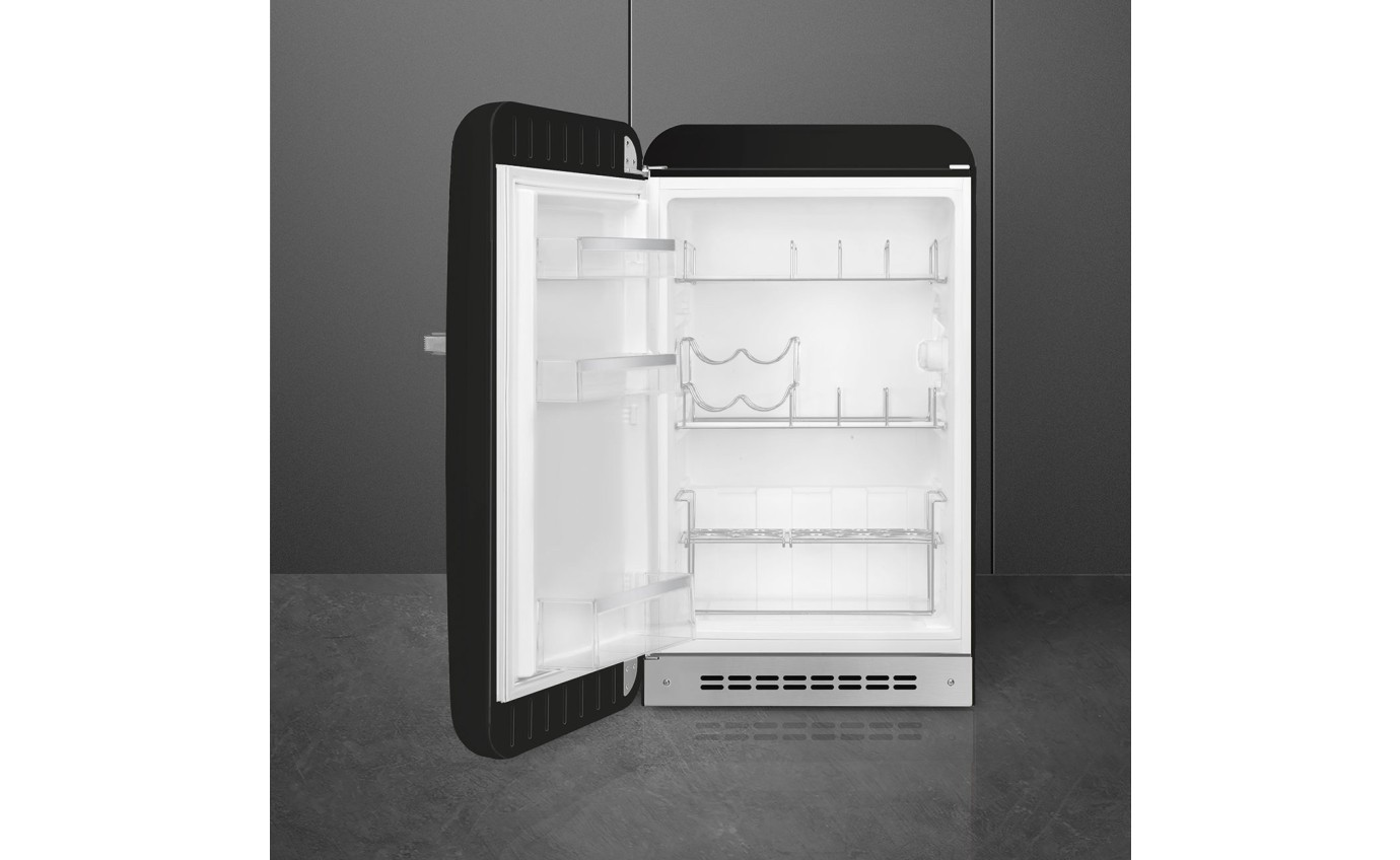 Smeg 135L 50s Style Retro Bar Fridge (Black) FAB10HLBL5AU