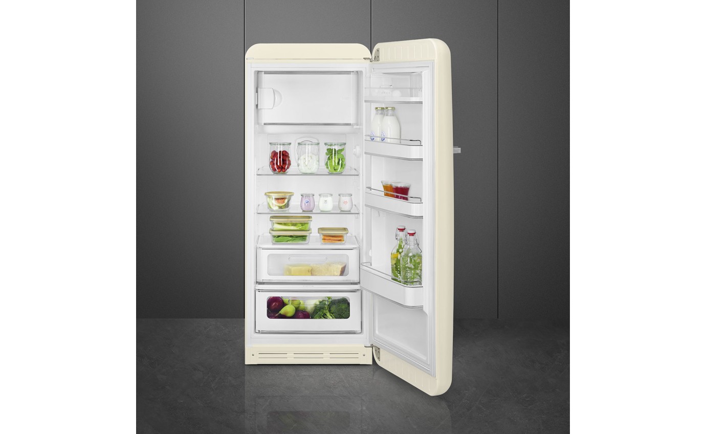 Smeg 270L 50's Style Refrigerator (Cream) FAB28RCR6
