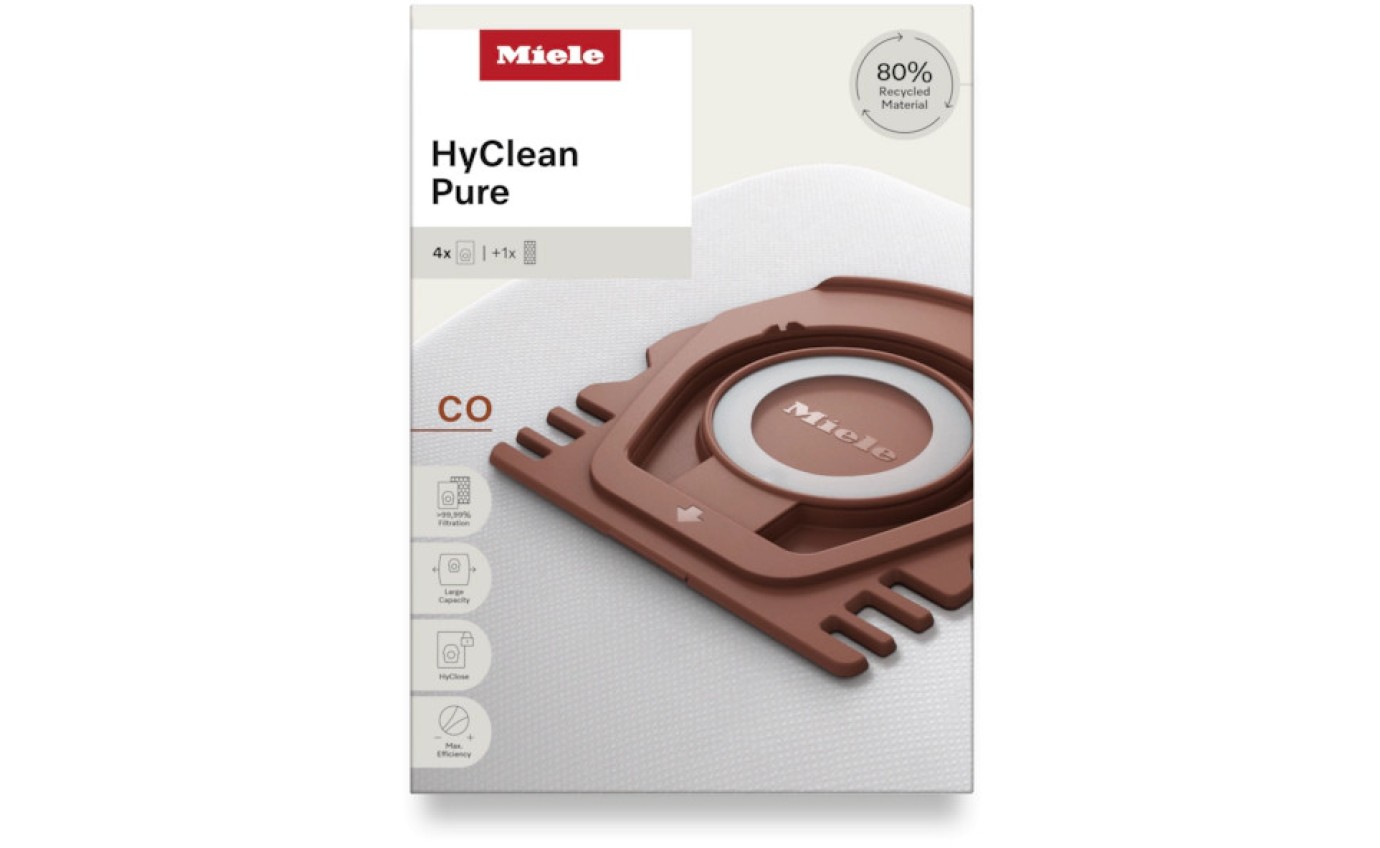 Miele HyClean Pure CO Vacuum Cleaner Bags (4 Pack) 12557080