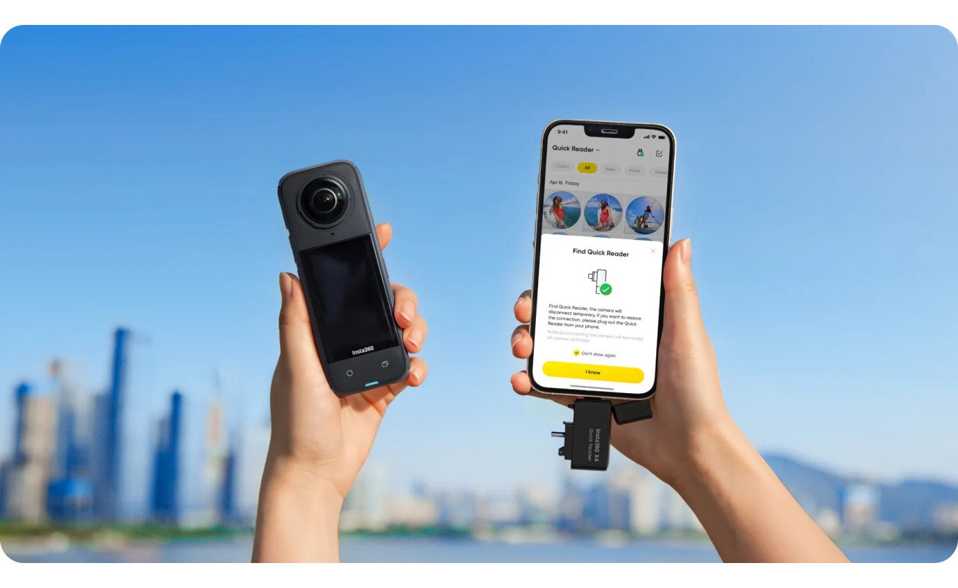 Insta360 X4 Quick Reader INSTAX408
