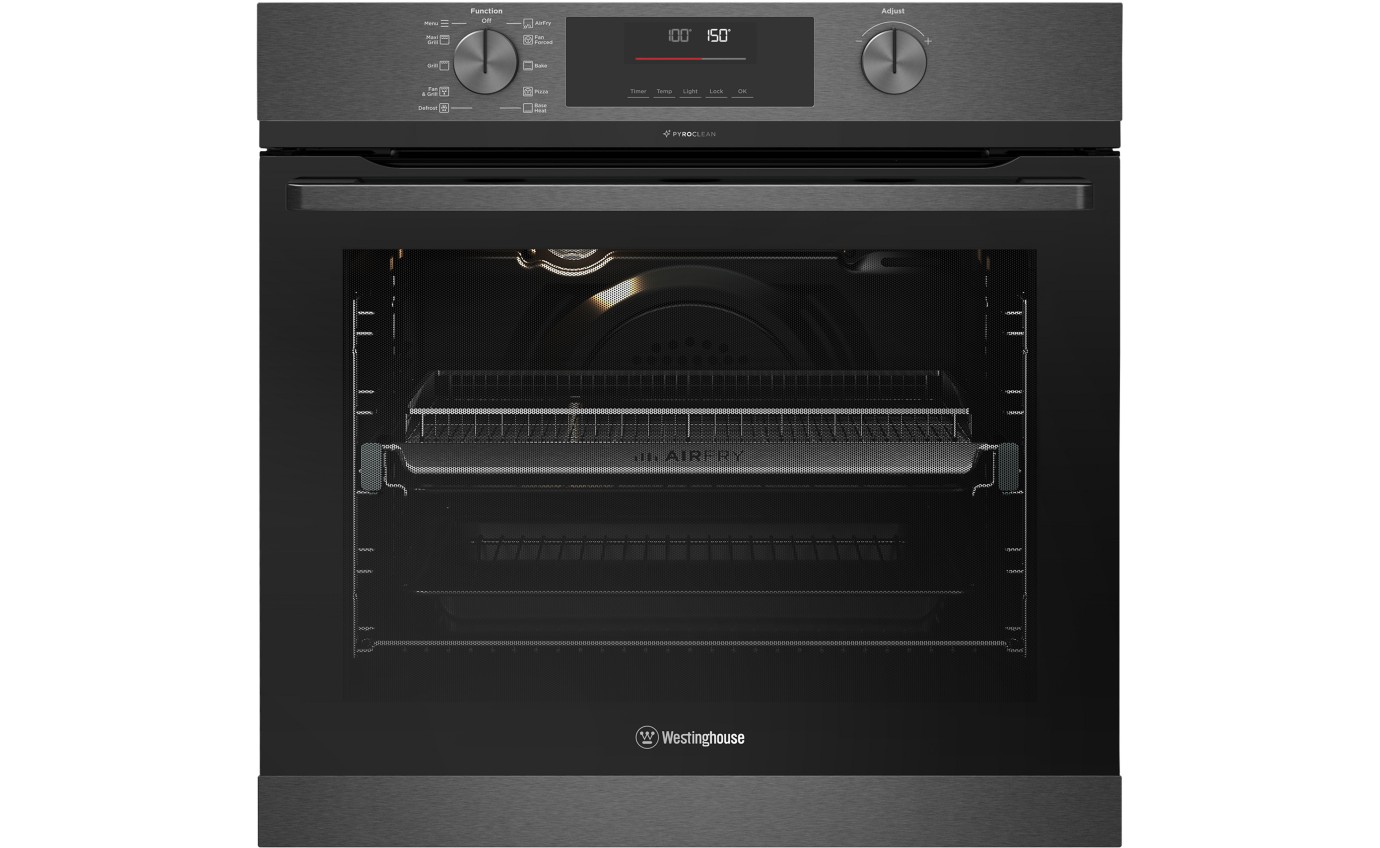 Westinghouse 60cm Multifunction PyroClean Oven with AirFry (Dark Stainless Steel) WVEP6716DD
