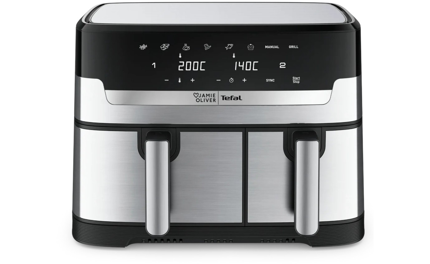 Tefal Jamie Oliver Dual Easy Fry Air Fryer 8.3L EY905J