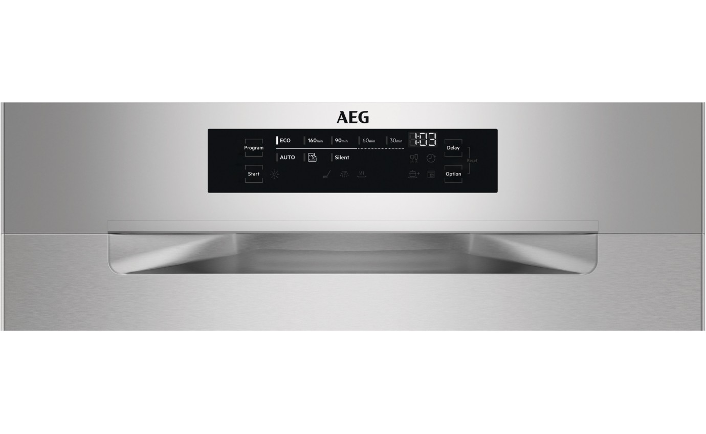 AEG 60cm Built-Under Dishwasher (Stainless Steel) FFE73600PM