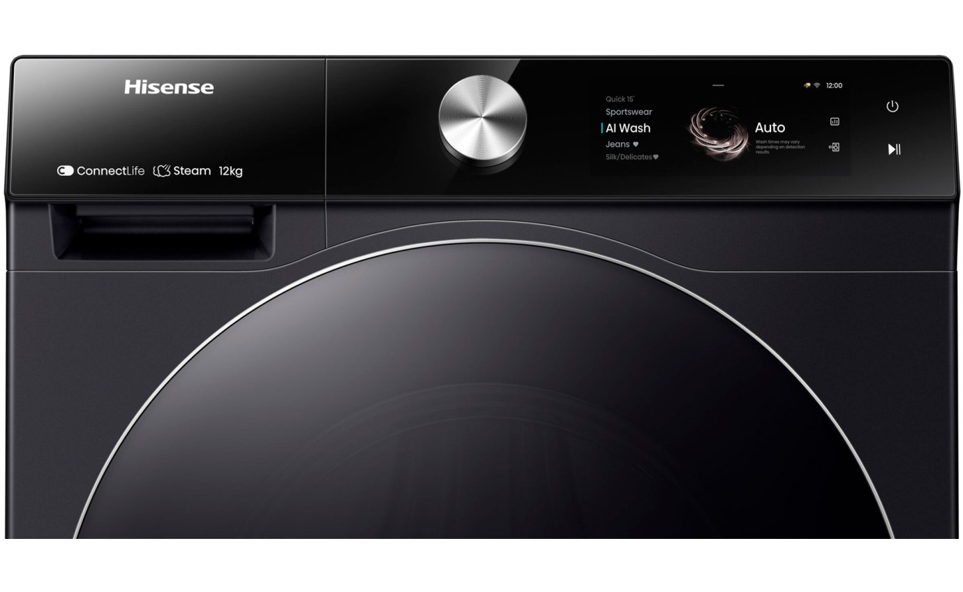 Hisense 12kg Series 9 Front Load Washing Machine (Charcoal Black) HWFS1214PB