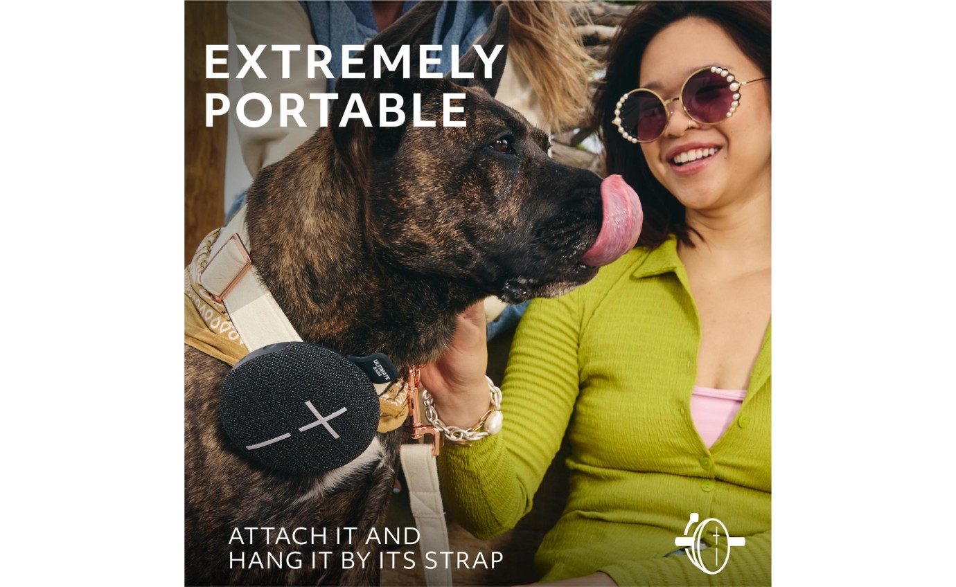 Ultimate Ears MINIROLL Portable Bluetooth Speaker (Gentle Black) 984002018