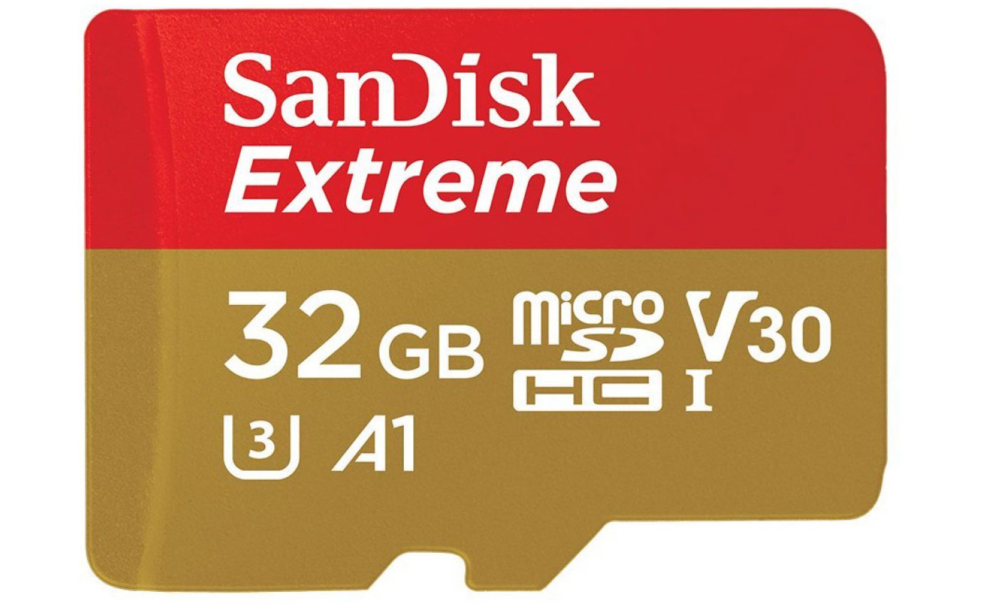 SanDisk 32GB Extreme microSD UHS-I Memory Card SDSQXAF032GGN6AA