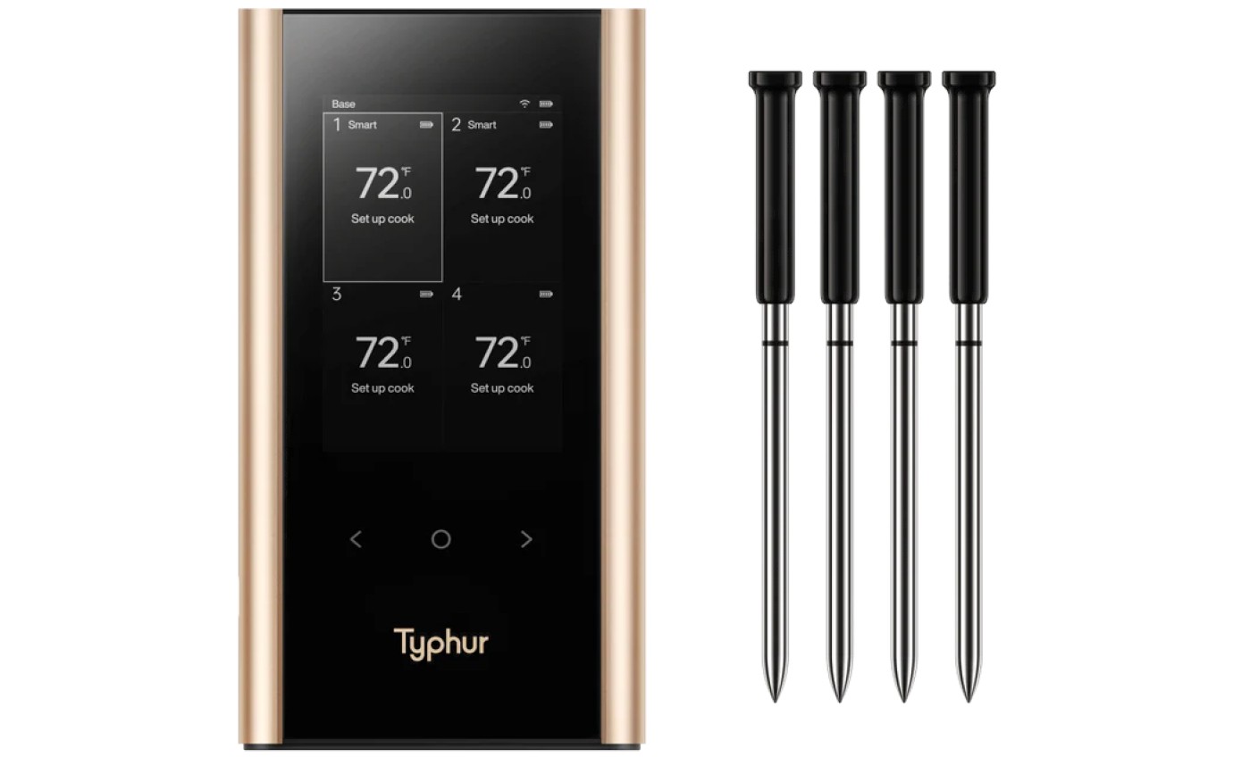 Typhur Sync Gold Series Quad 4 Probe Meat Thermometer WT04