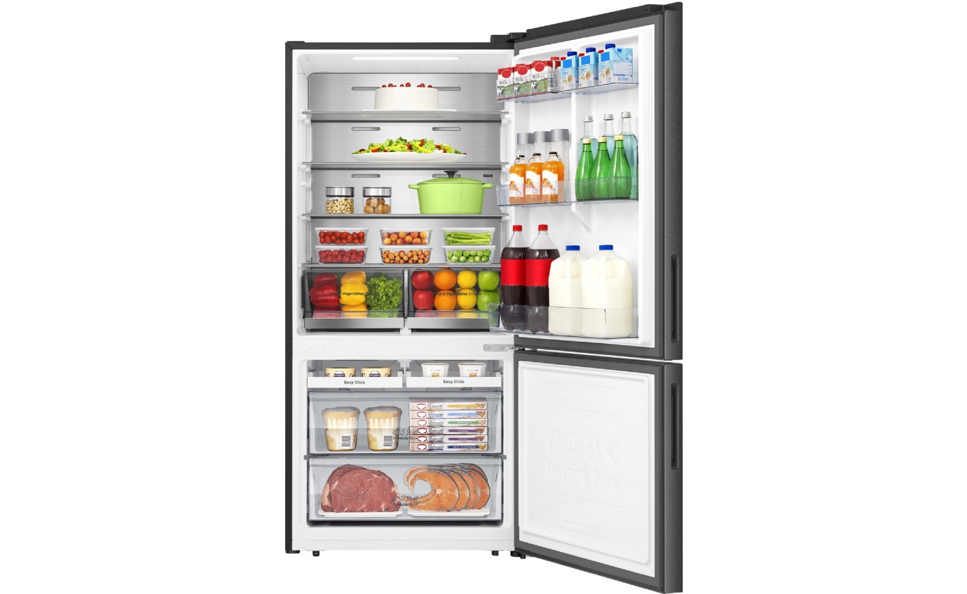 Hisense 503L Bottom Mount Fridge (Dark Stainless Steel) HRBM503E