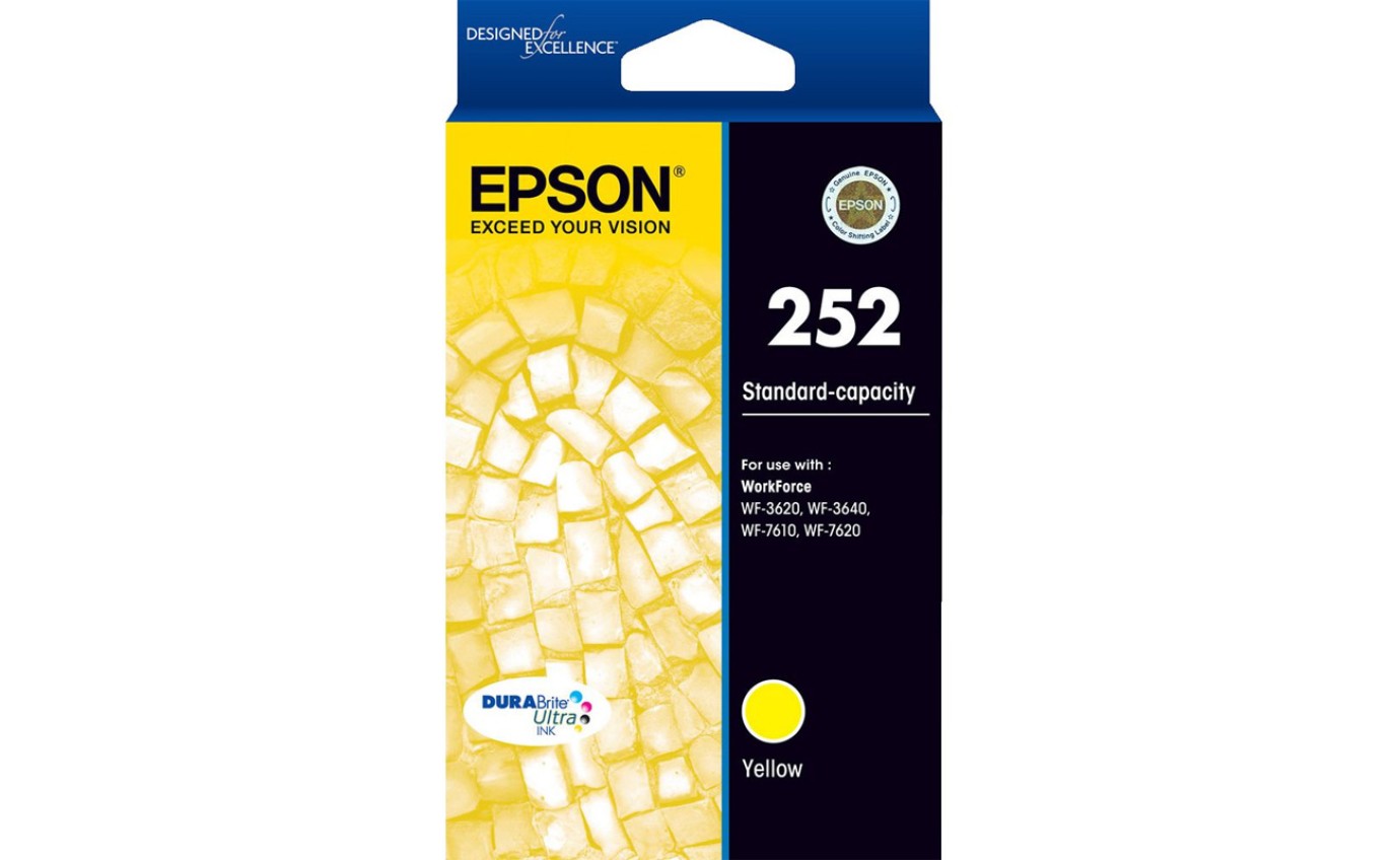 Epson 252 DURABrite Ultra Ink Cartridge (Yellow) T252492