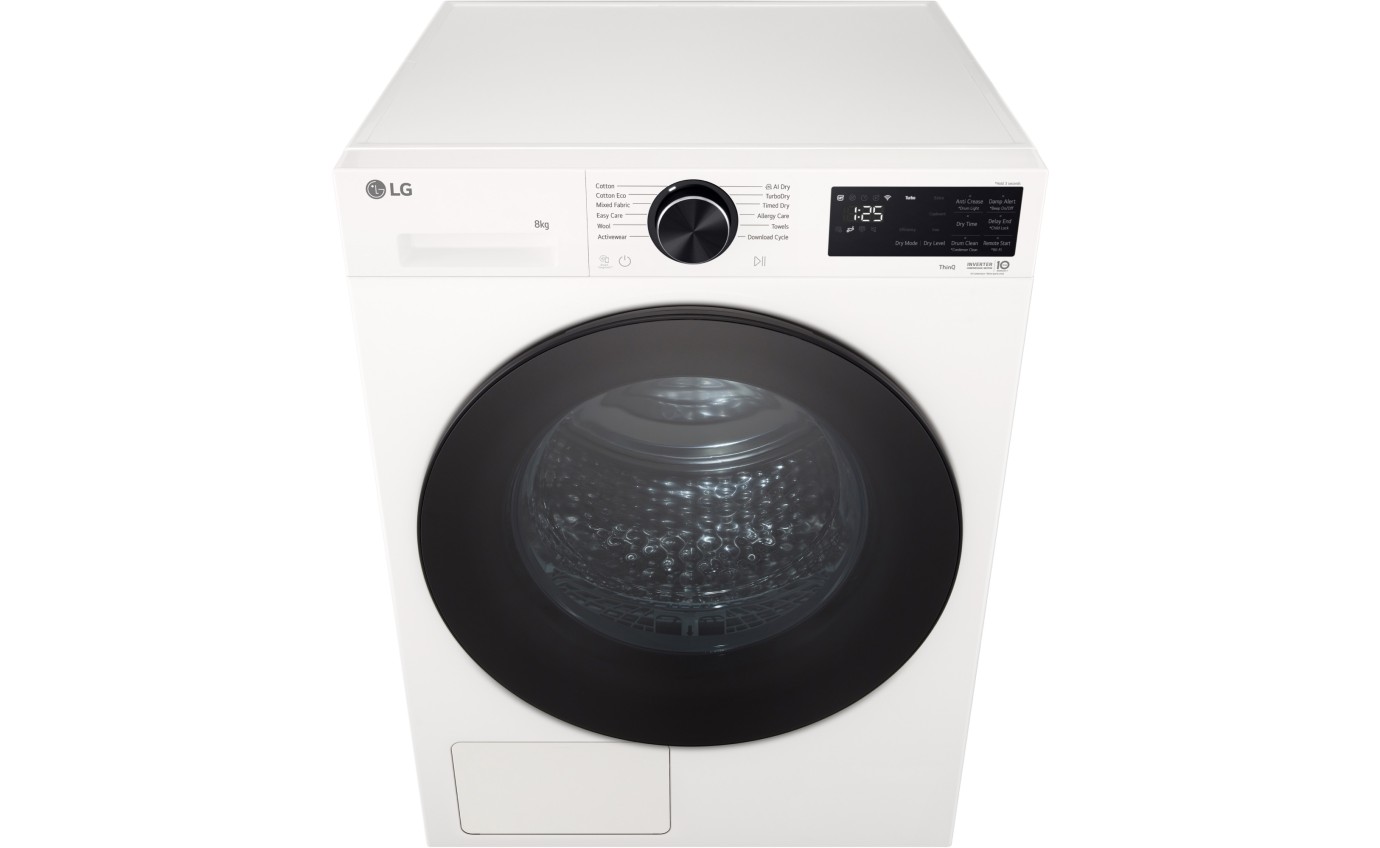 LG 8kg Heat Pump Dryer (White) DXH308W