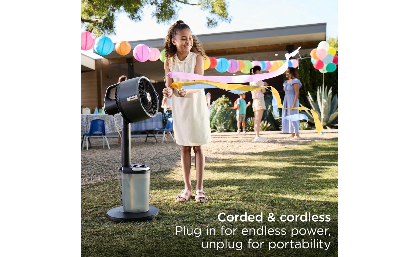 Shark FlexBreeze Pro Mist Indoor Outdoor Fan FA302ANZ