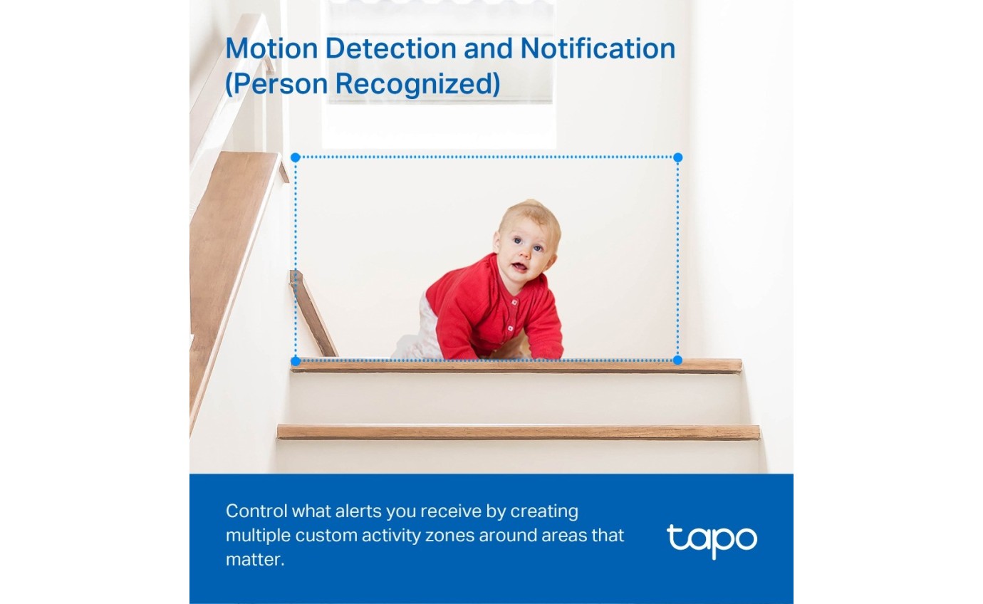 Tapo 2K Pan/Tilt Home Security Wi-Fi Camera TAPOC210