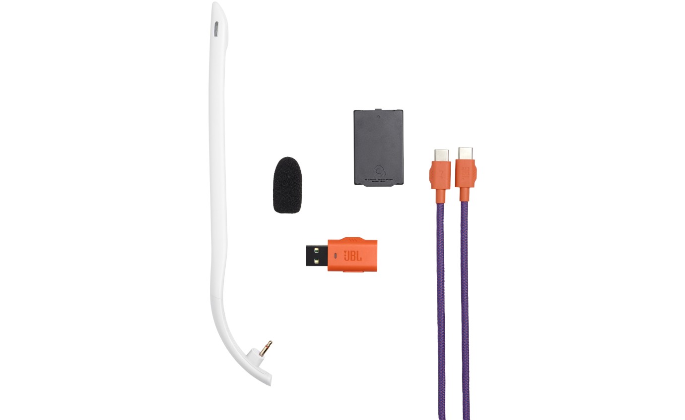 JBL Quantum 650 Gaming Wireless Over-Ear Headset (White) JBLQTUM650WHT