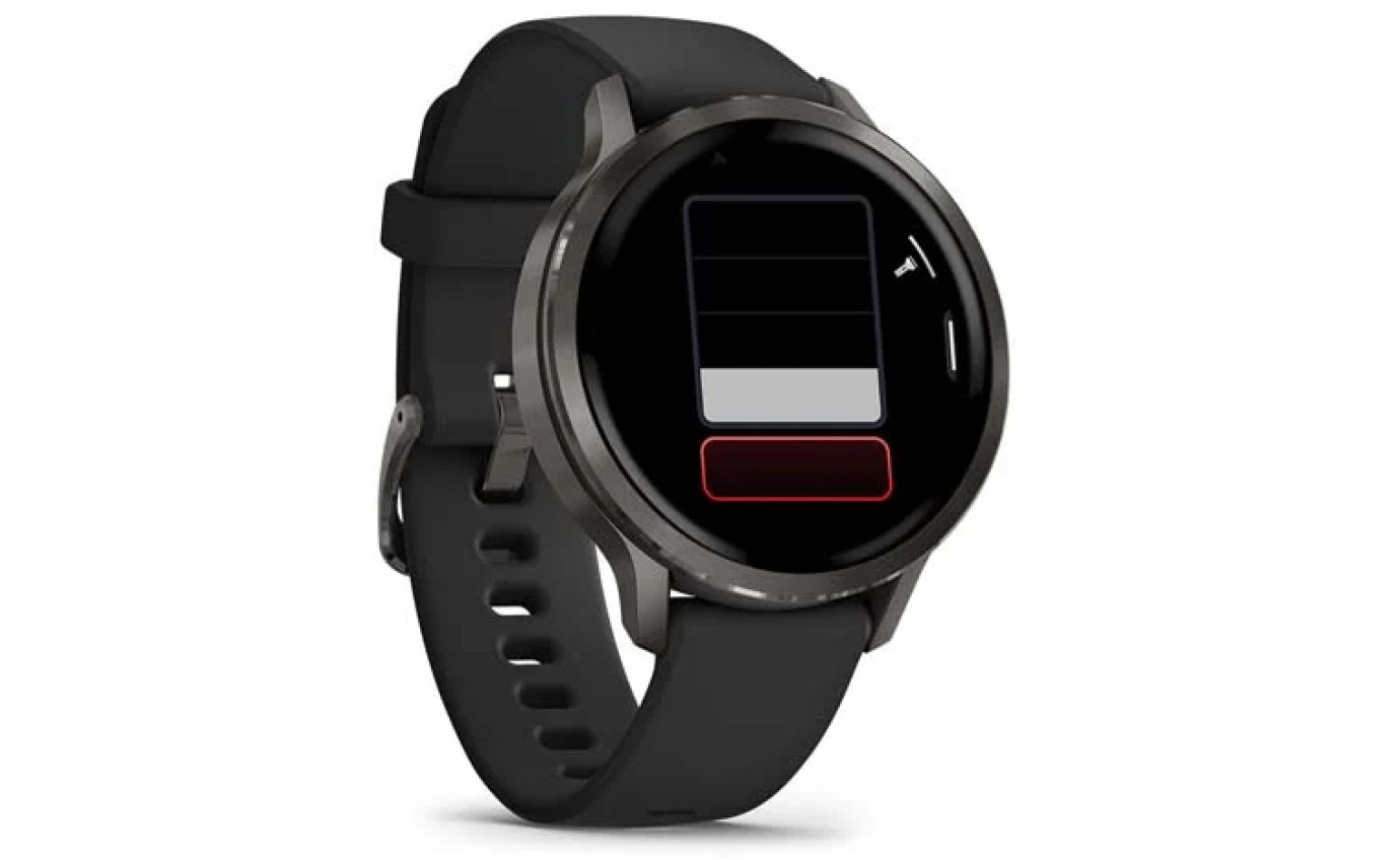 Garmin Venu&reg; 4 Smartwatch 41mm (Slate/Black Silicone Band) 0100301302