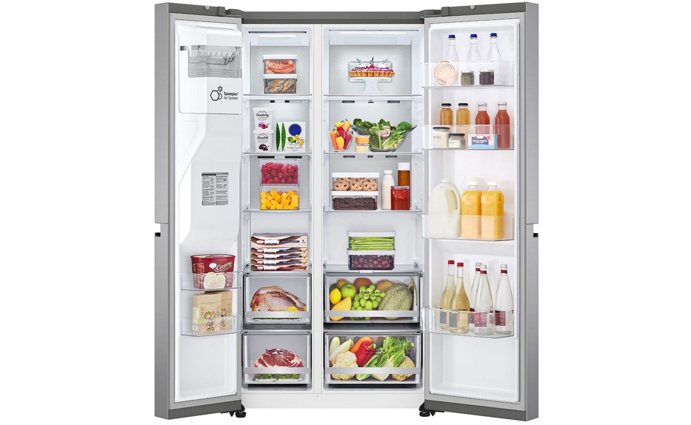 LG 635L Side by Side Fridge (Stainless Steel) GSL600PL