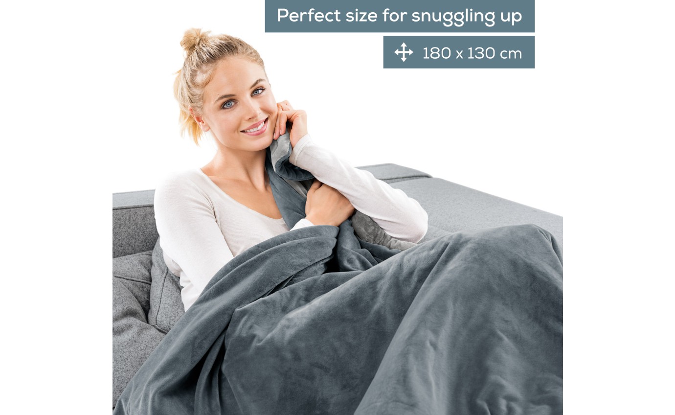 Beurer Super Cosy Heated Throw (Dark Grey) HD75DG