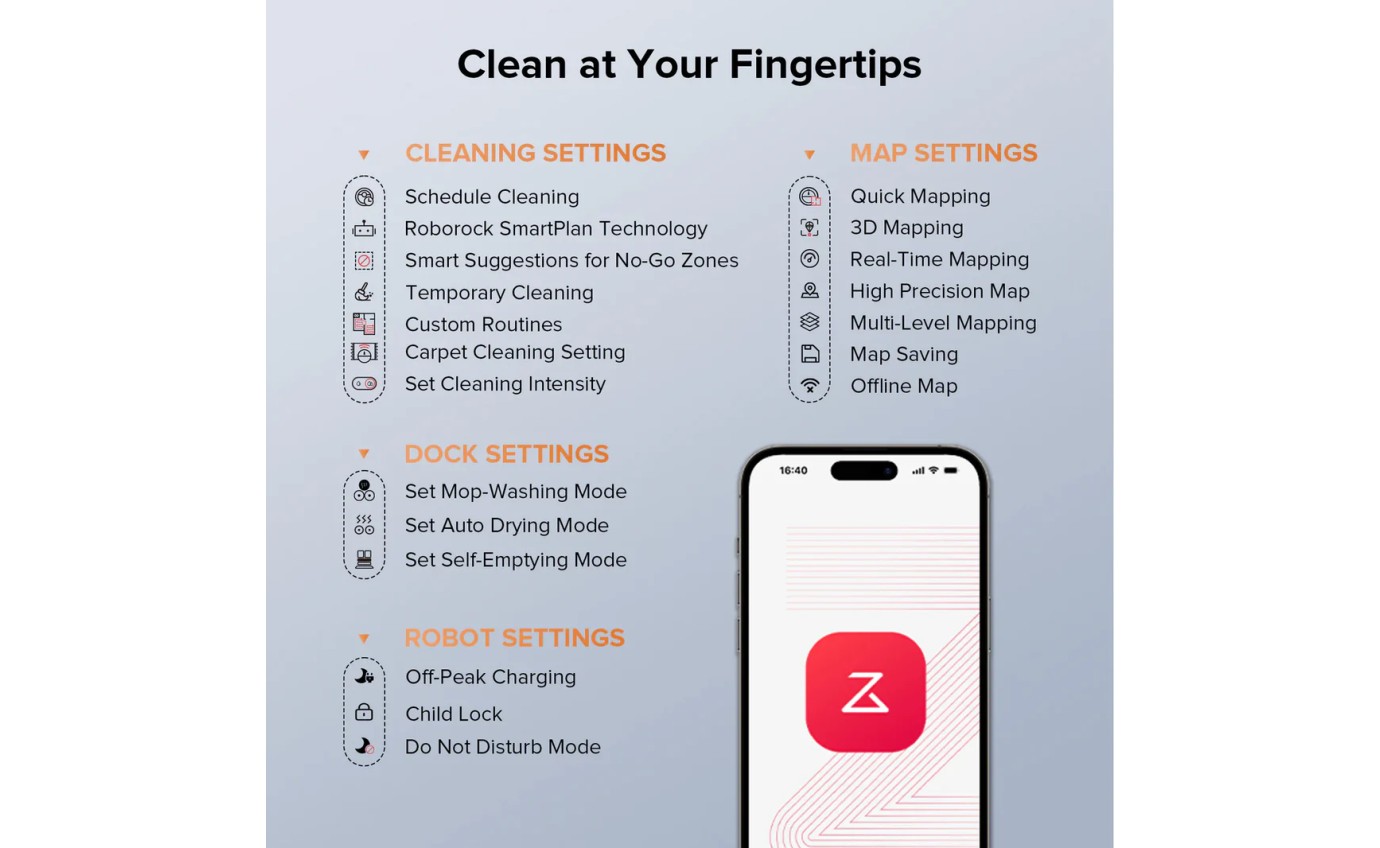 Roborock QRevo Edge C Robotic Vacuum RRQREC0203WHT