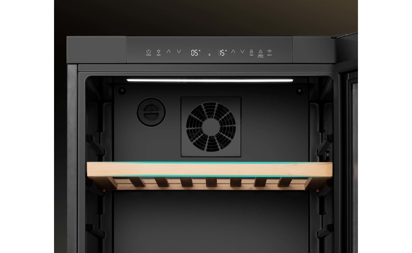 Hisense 108 Bottle Dual Zone Wine Cabinet HRWC108B