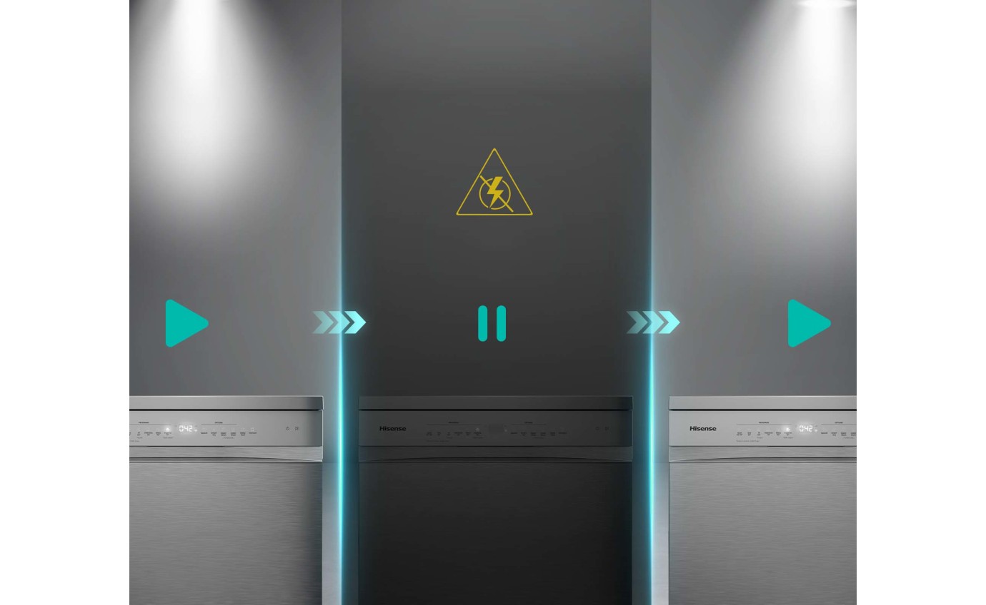 Hisense 60cm Freestanding Dishwasher (Stainless Steel) HSAA16FS