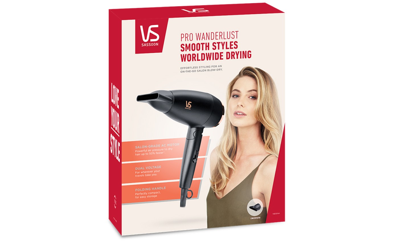 VS Sassoon PRO Wanderlust Hair Dryer VSD374A
