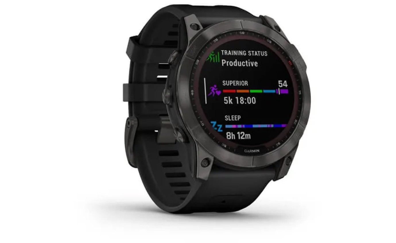 Garmin fenix&reg; 7X Sapphire Solar Edition Smartwatch (Carbon Grey/Black) 0100254112