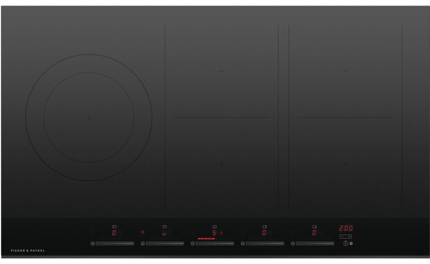 Fisher & Paykel 90cm Series 7 5 Zone Induction Cooktop, 2 SmartZones CI905DTB4