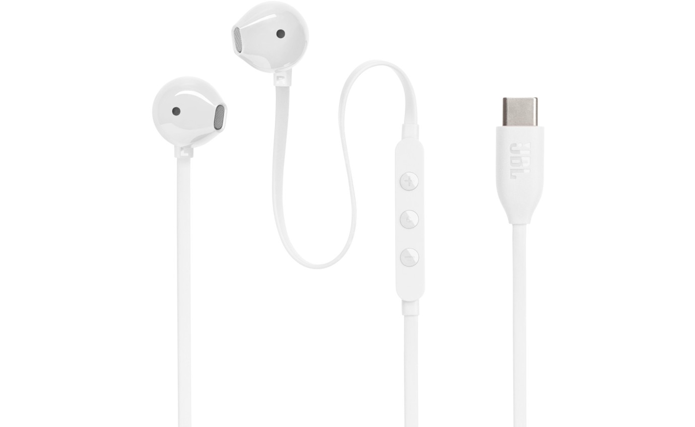 JBL Tune 305C USB-C In-Ear Headphones (White) JBLT305CWHT