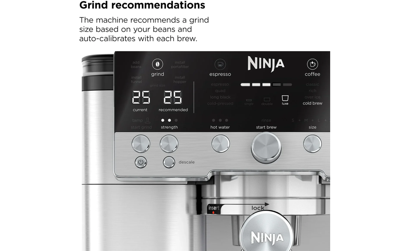 Ninja Luxe Cafe&trade; Premier Espresso Machine (Stainless Steel) ES601