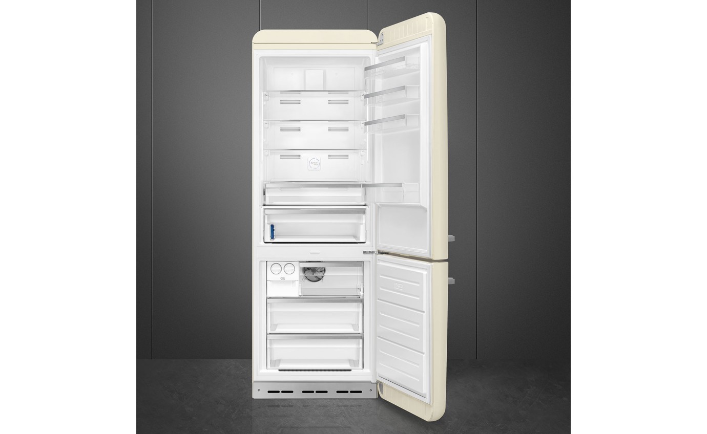 Smeg 481L 50s Style Retro Bottom Mount Fridge (Cream) FAB38RCR5AU