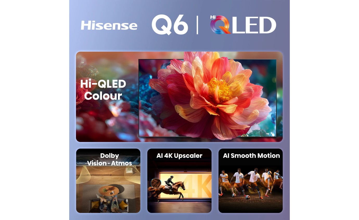 Hisense 75 inch Q6S Hi-QLED 4K Smart TV 75Q6SAU