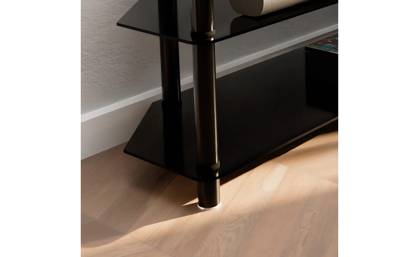 Tauris ACE 1500mm Tempered Glass & Steel Entertainment Unit ACE1500