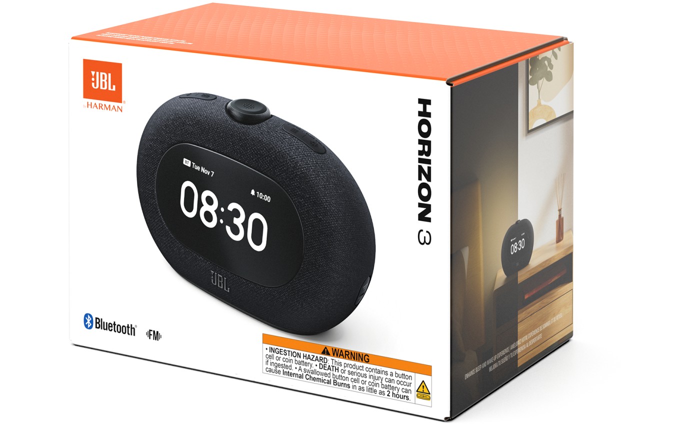 JBL Horizon 3 Bluetooth® Clock Radio Speaker (Black) JBLHORIZON3BLKAS