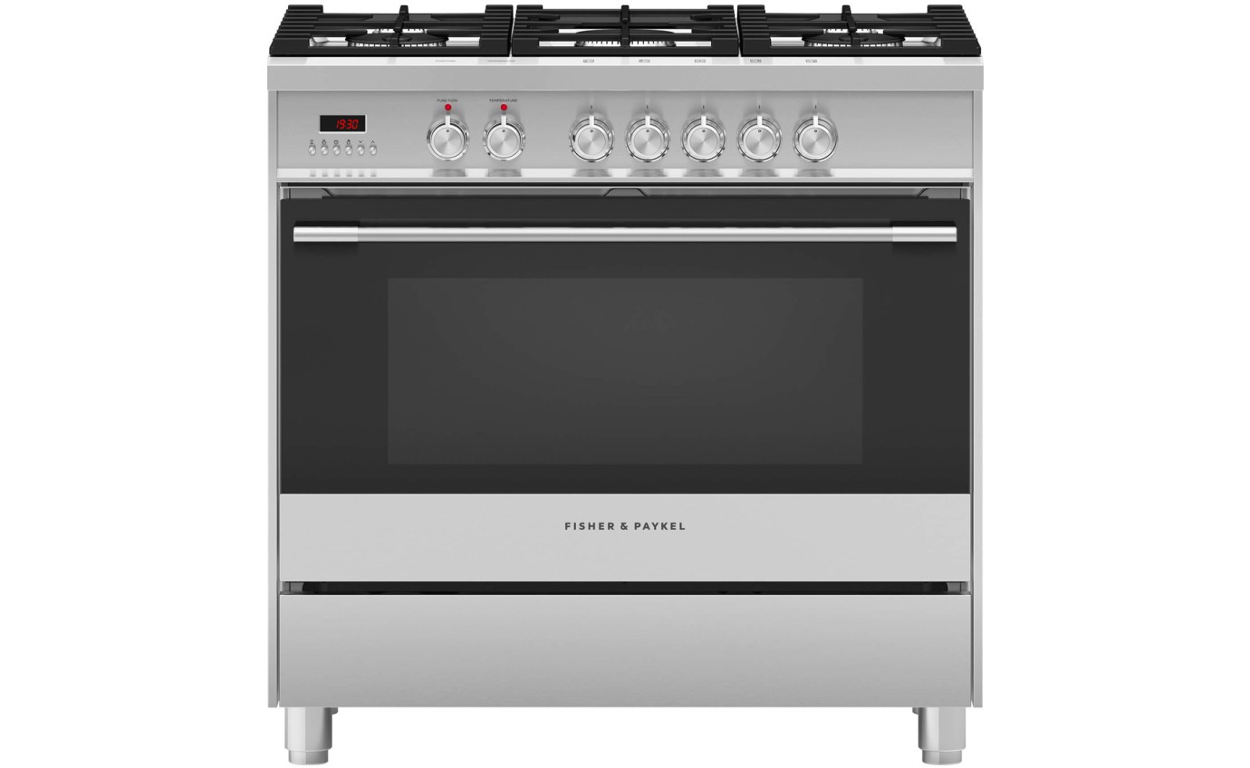 Fisher & Paykel 90cm Series 5 Classic 5 Burner Dual Fuel Cooker OR90SCG1X1