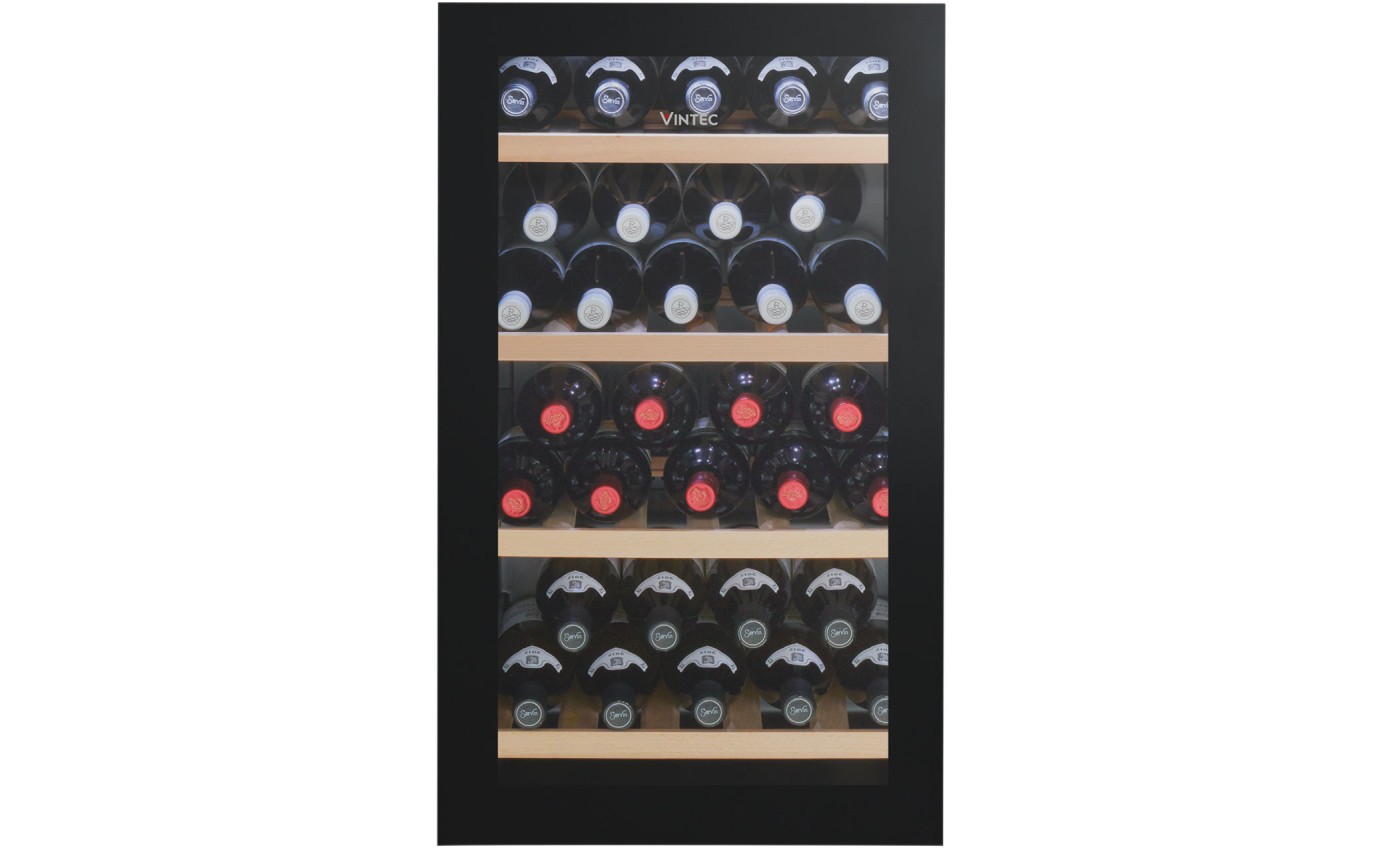 Vintec 35 Bottle Single Zone Wine Cabinet (Black) VWS035SBBX