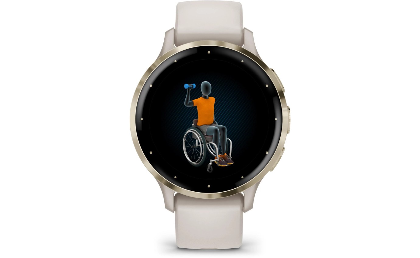 Garmin Venu&reg; 3S Smartwatch (Soft Gold/Ivory) 0100278504