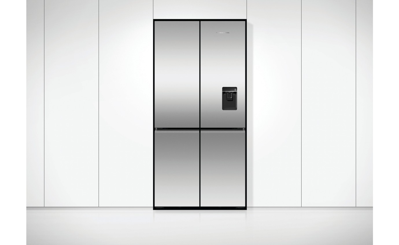 Fisher & Paykel 690L Series 7 Quad Door Refrigerator Freezer, Ice & Water RF730QNUVX1