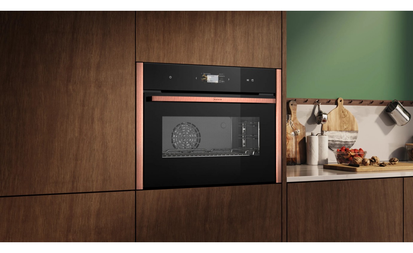 Neff 45cm N 90 Built-in Compact Oven with Steam Function (Brushed Bronze) C29FS31Y0ABB