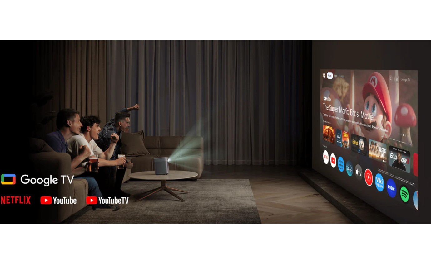 XGIMI HALO+ Smart DLP 1080p Google TV Portable Projector WM03001