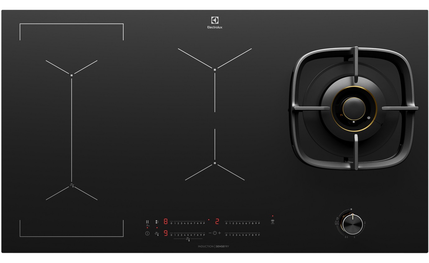 Electrolux 90cm Hybrid Induction Cooktop EHH957BE
